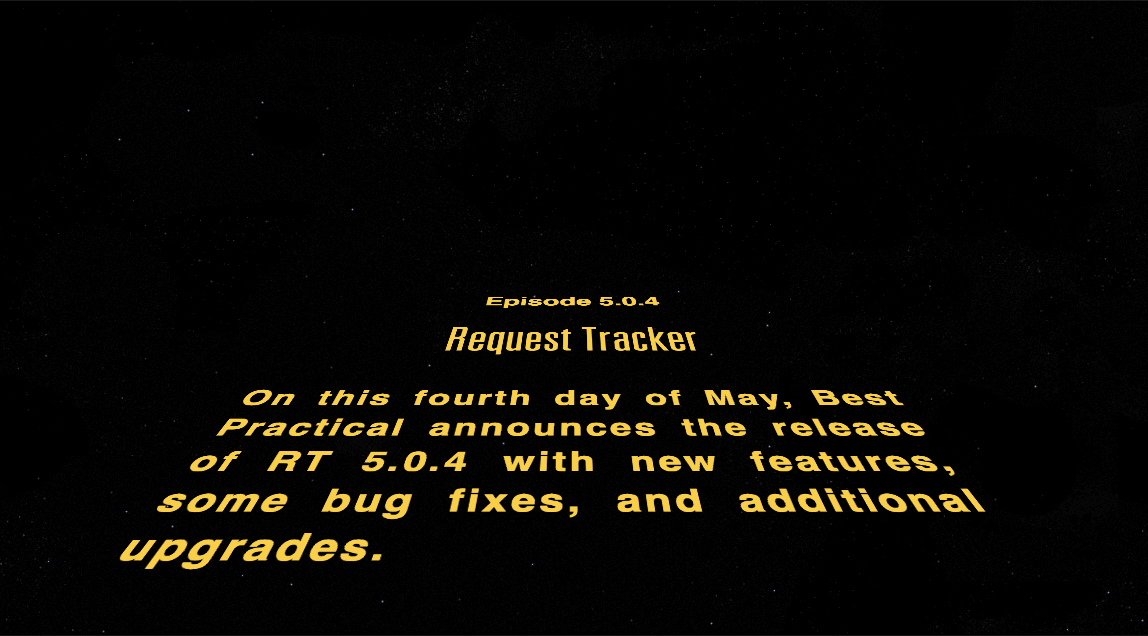 May the Fourth Be With You! RT 5.0.4 Now Available